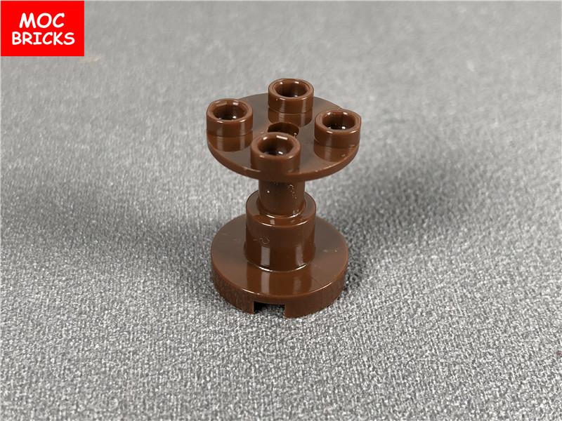 10 шт./лот Детали MOC DIY Коричневый Черный Опора 2x2x2 Стойка с Полным Отверстием 3940b Строительные Блоки Игрушки для детей Рождественский подарок
