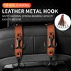 Крючок для подголовника автомобильного сиденья, кожаный скрытый крючок, органайзер для заднего сиденья автомобиля, вешалка для сумок, кронштейн для одежды, аксессуары для салона автомобиля