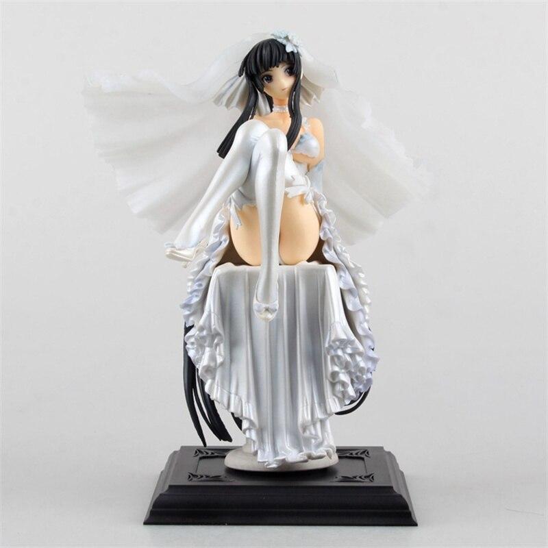 Girls Yumemiru Hakoiri Musume Yuno Narukami 1 /8 Wedding Dress Action Figure Toy Adult Collection Model Doll Gift