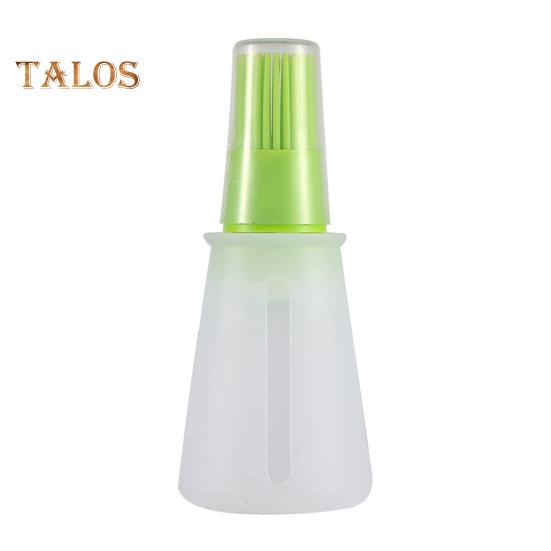 Бутылка с масляной кистью и мерным колпачком. Пищевая силиконовая кисть. Чистая шкала. Дизайн резьбы. Гибкий корпус. Контроль масла. Барбекю.