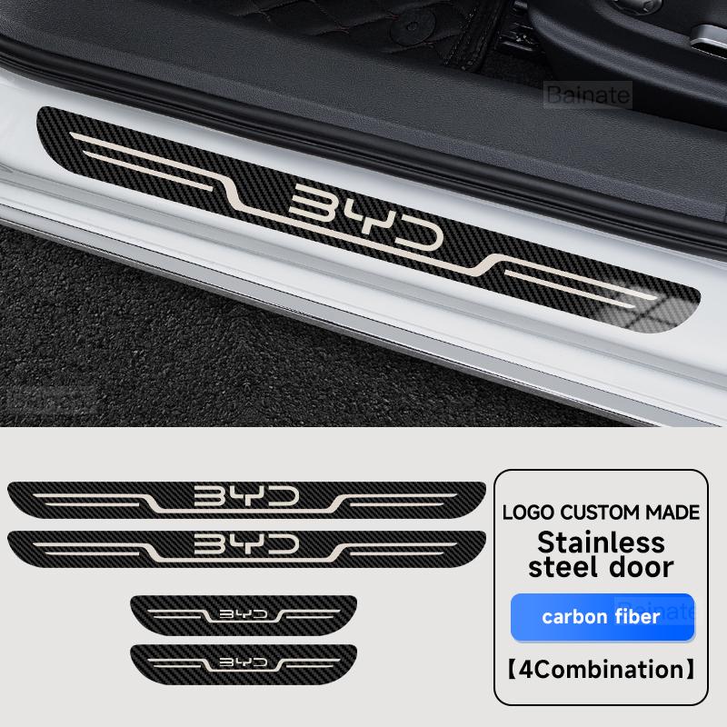 BGY1 Автомобильные накладки на пороги из нержавеющей стали для BYD Atto 3 Dolphin Seal Tang F3 Dmi Song Yuan EV 2023 2024 Atto 4 Автомобильные аксессуары
