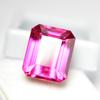 Natural Pink Sapphire Loose Gemstone 25ct 15x13mm Emerald Cut September Birthday Birthstone