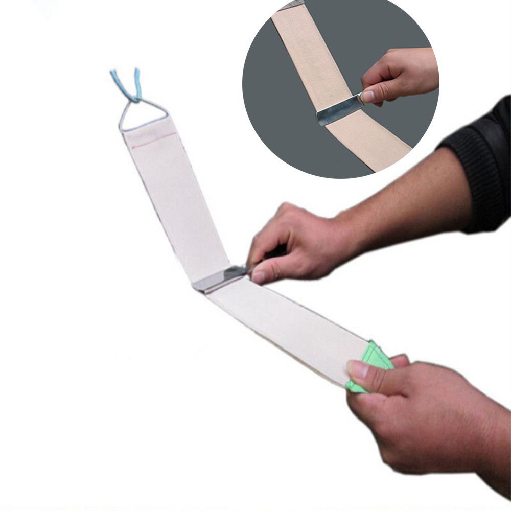 Leather 1 Pcs Hot Sale Sharpening Canvas Strop for Barber Open Straight Sharpening Razor Sharpener