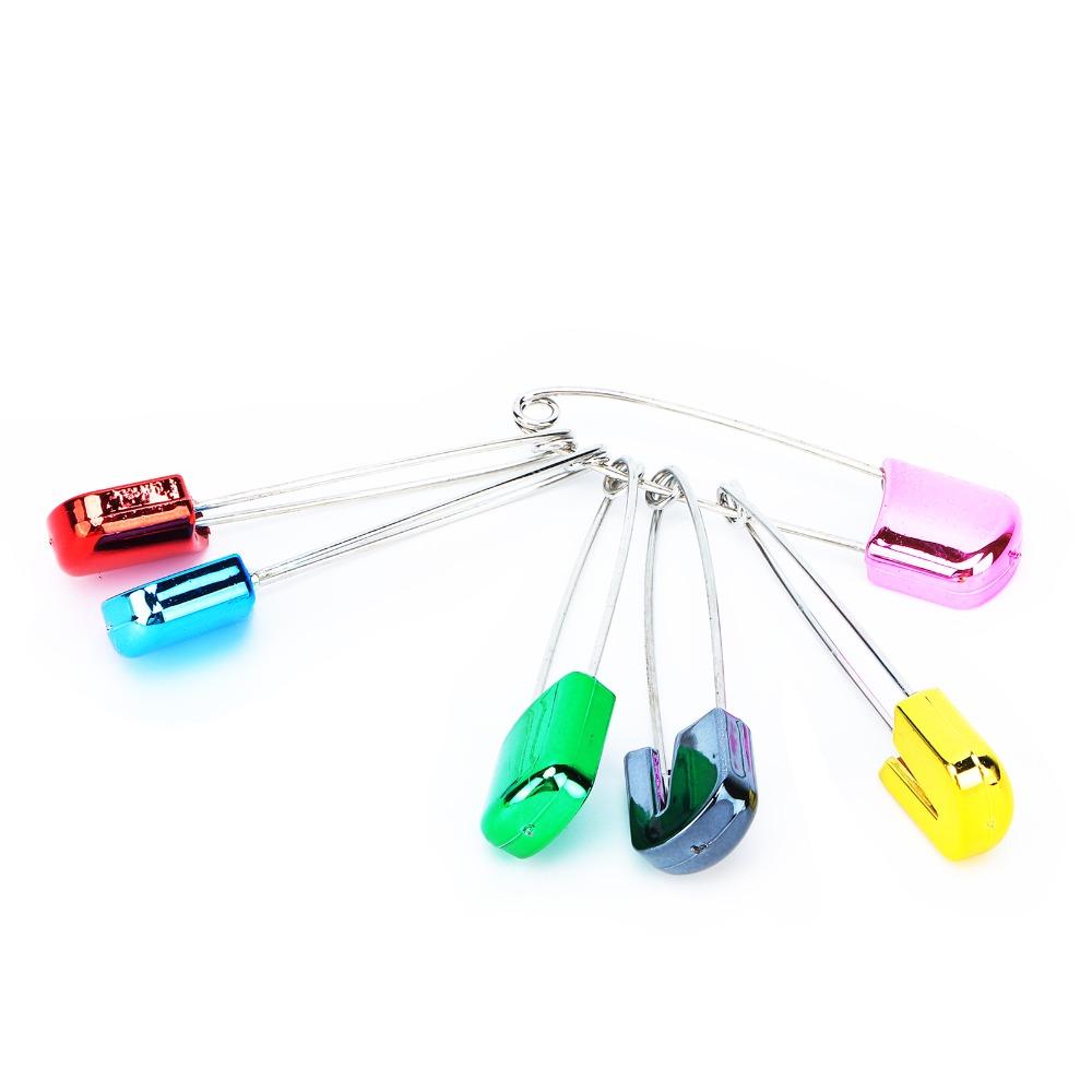 100pcs Assorted Color Safety Pins Stainless Steel Cloth Diaper Pins Diaper Pins For Tag Fastening