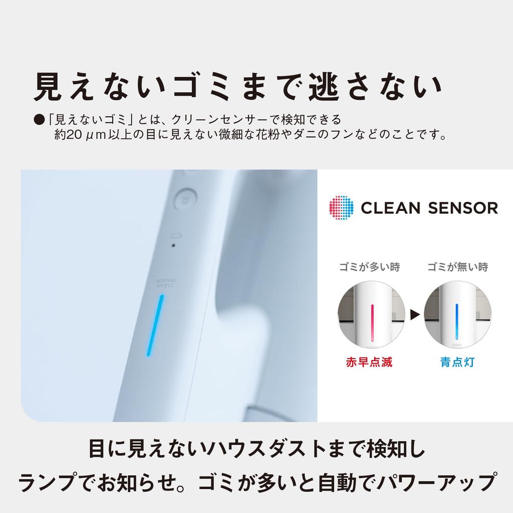 Panasonic Беспроводной пылесос с ручкой, белый, со светодиодной подсветкой и микротуманом MC-SB70KM-W, не допускающий запутывания волос