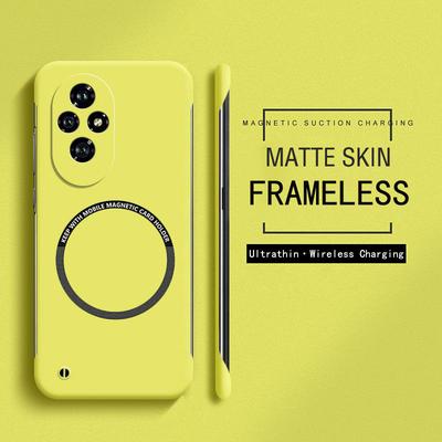 Безрамный магнитный чехол Magsafe Slim для Xiaomi Redmi 12 13 14C Redmi Note 13 Pro Poco M6 Pro Plus Жесткий матовый чехол для задней панели из ПК
