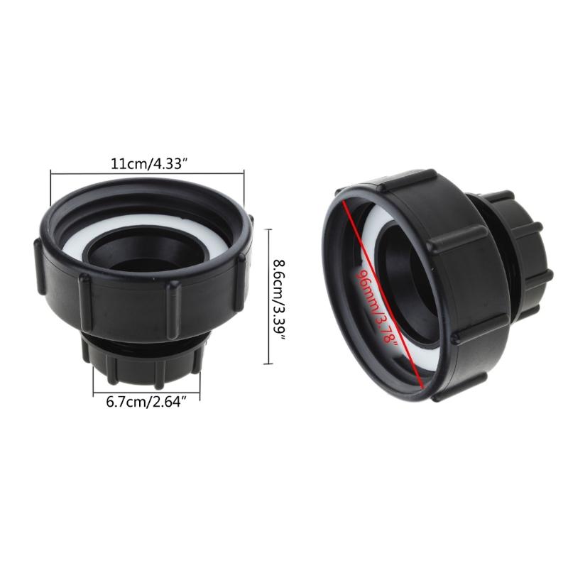 IBC Adapter S100x8 Coarse Thread to Reduce S60x6 IBC Cap IBC Garden Tank Male Thread Connection Accessory for Tank