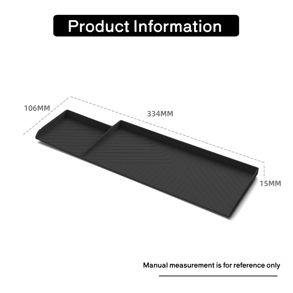 Для Toyota AQUA 2025-2025 Силиконовый органайзер-лоток в отсек для хранения переднего пассажира Черный Аксессуары для интерьера автомобиля