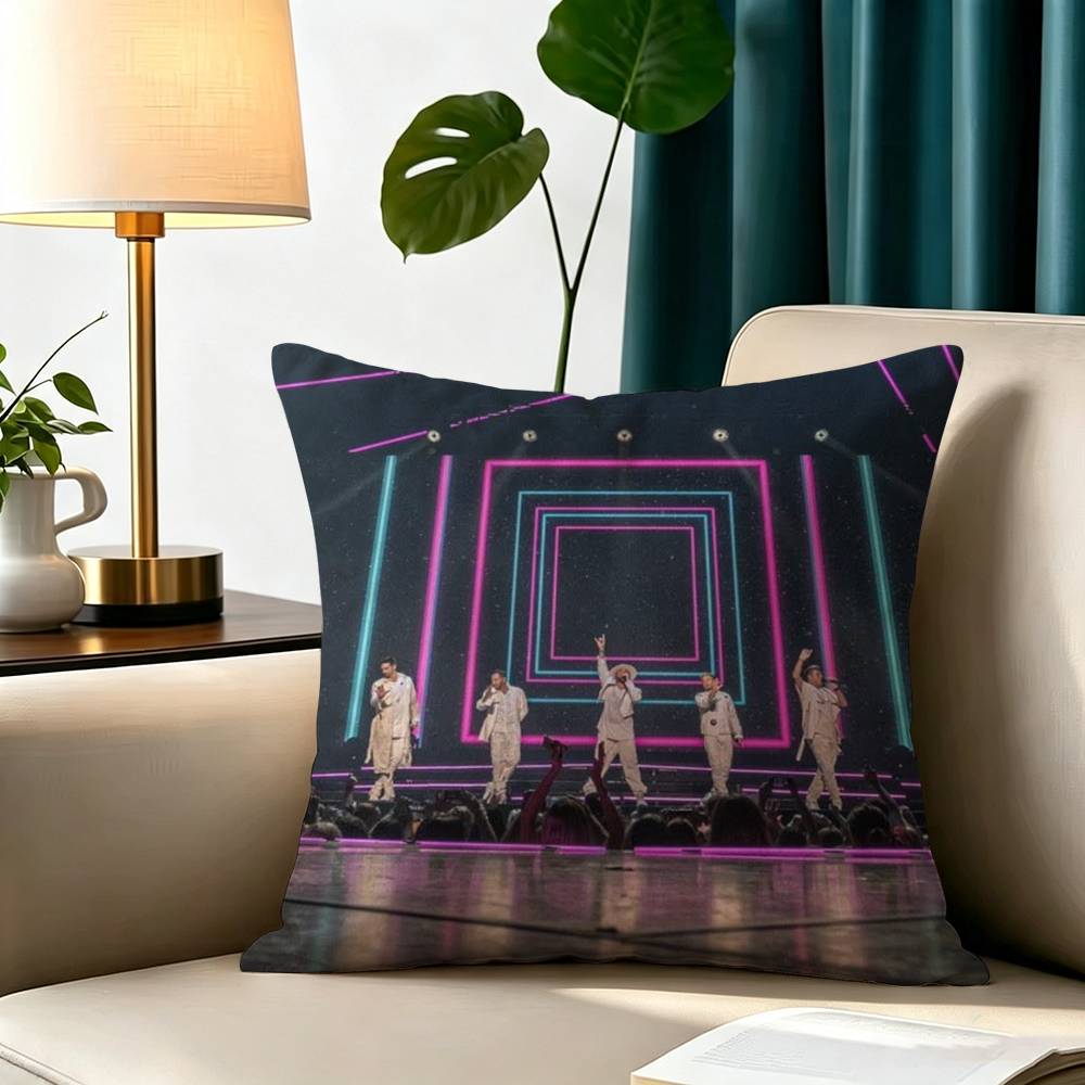 BSB B-Backstreet Boys Square Double-Sided printed Pillow Case Bedroom Bedside Pillow Sofa Cushion Cover