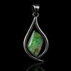 CERTIFIED Natural Australian Opal 39.75 Ct 925 Sterling Silver Fancy Pendant
