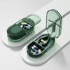 With Invisible Storage Box Cutting Pill Case 2 In 1 Powder Tablet Grinder Medicine Pill Box  Pills