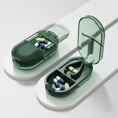 С невидимым отсеком для хранения Резак для таблеток 2 в 1 Измельчитель порошка и таблеток Аптечка для лекарств Таблетки