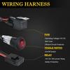 LED Light Bar Wiring Harness Kit,2 Leads 12V On Off Switch Power Relay Blade Fuse for LED Work Light