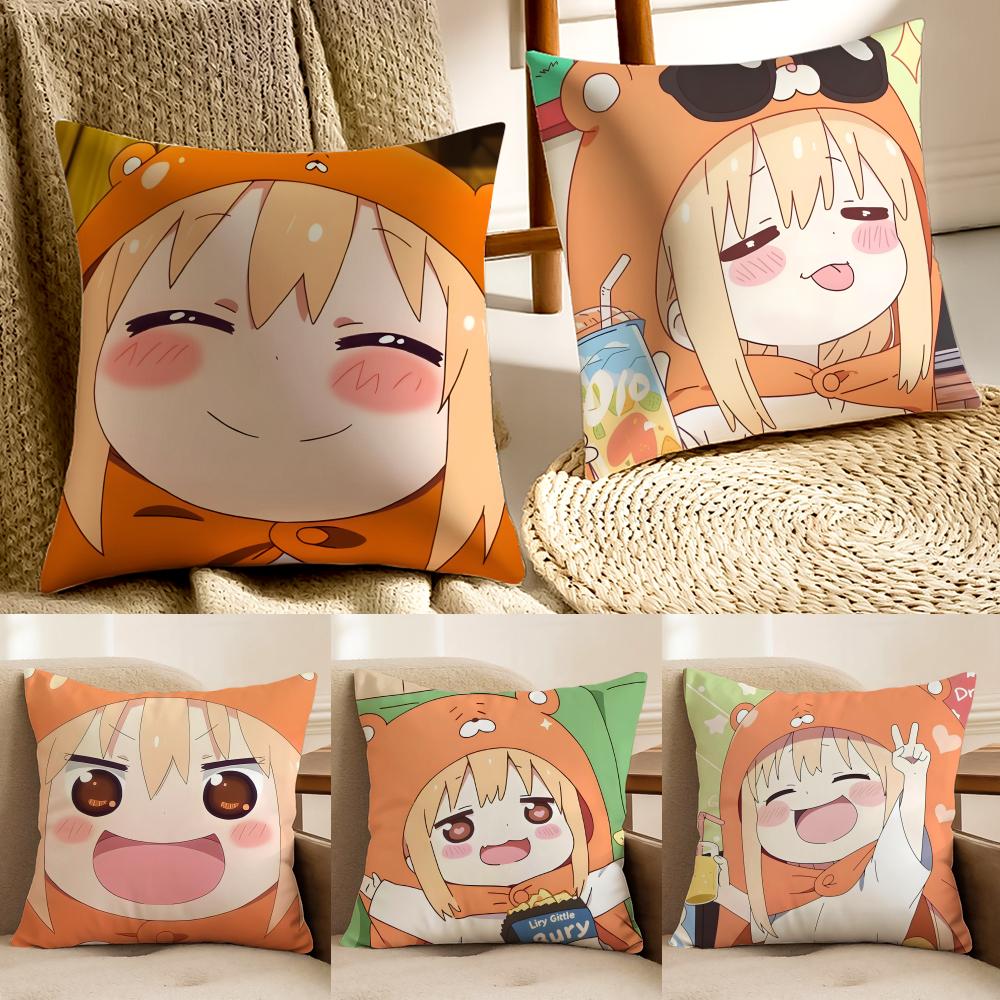 Cute Lazy Japanese Anime HHimouto Umaruchan Cushion Cover Pillowcase Antidustmite living Room Sofa Decor Cushion Room