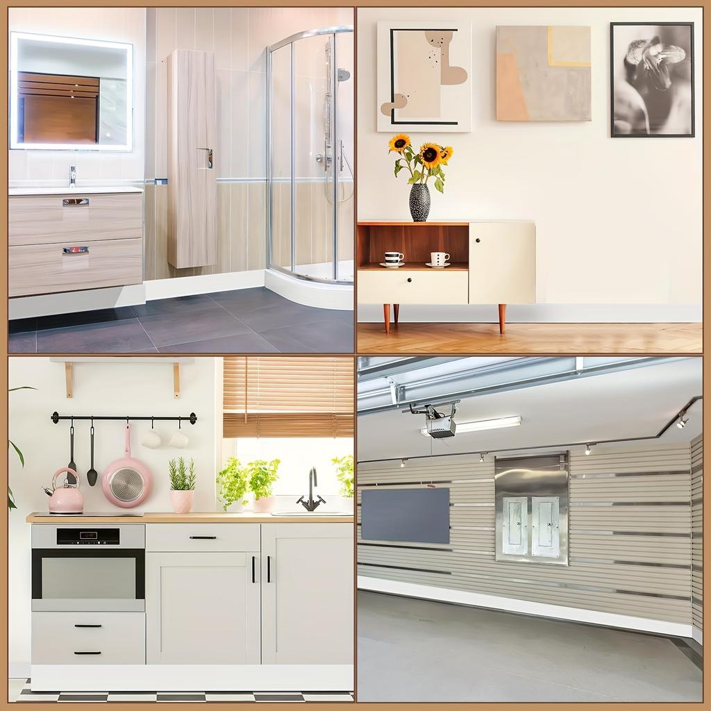 1 шт. Гибкий плинтус, самоклеящаяся виниловая накладка на стену, резиновый плинтус, который можно отклеить и приклеить