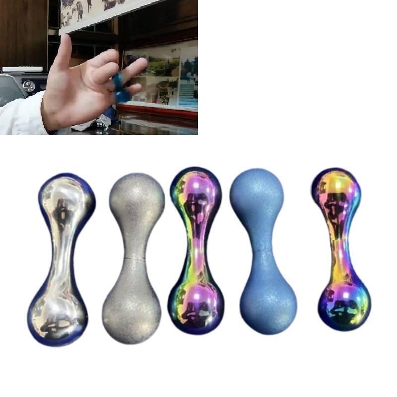 Прочный титановый сплав костяшка фиджет спиннер с красочными бусинами беглери для детей и взрослых