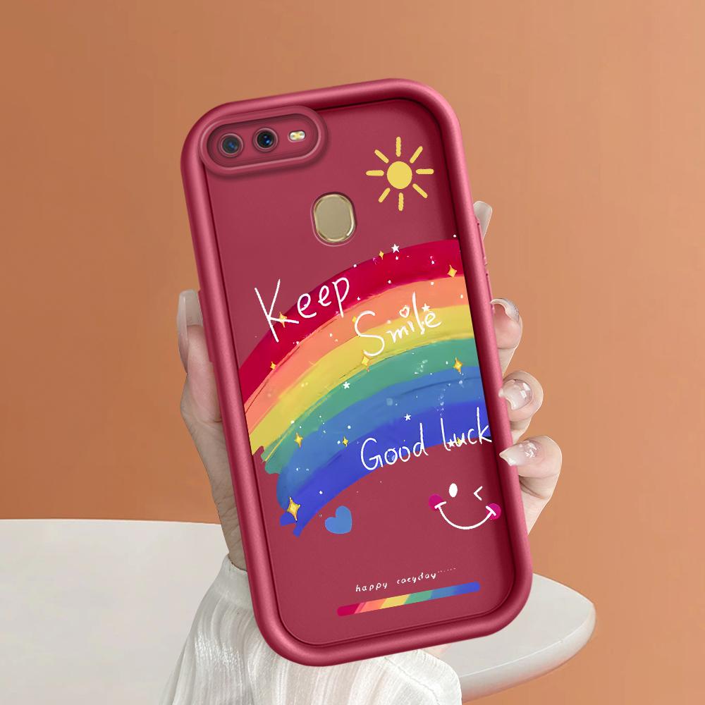 Мягкие силиконовые квадратные лестницы с мультяшным узором, полное покрытие, защита камеры, противоударный чехол для OPPO Reno Realme OnePlus