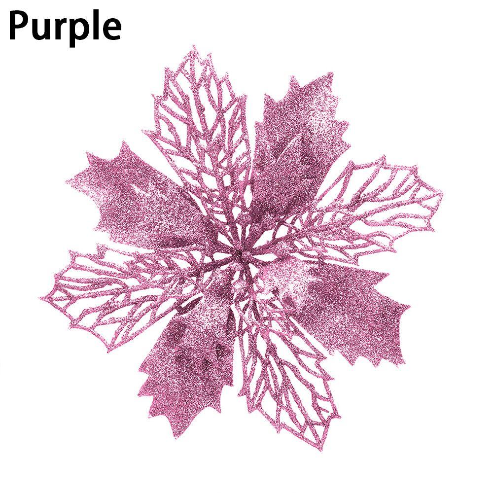 New Year Decor Christmas Flowers Fake Flowers Home Xmas Ornaments Christmas Tree Decorations