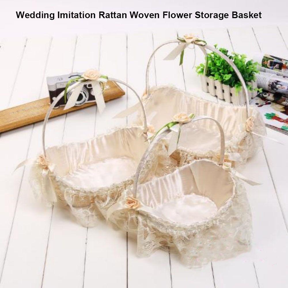 Красивые плетеные корзины для хранения, корзина для покупок, корзина для белья, корзина для растений, для дома, для свадьбы