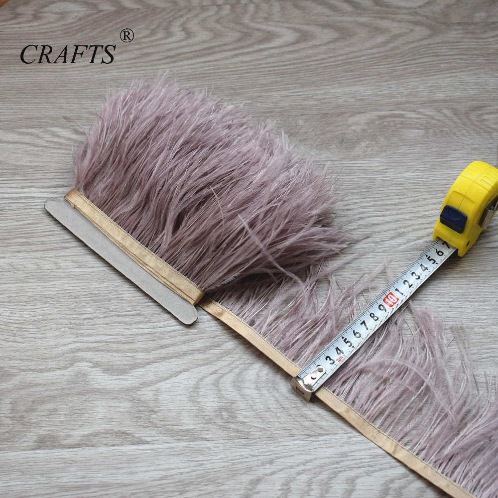 Перо2023 горячо! Пушистая и красивая отделочная ткань с перьями страуса, длина 5-10 м, боковая лента, ширина 8-10 см / Аксессуары для шитья DIY