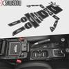 Rubber Red White Car Interior Gate Slot Pad Mat Cup Mat Decoration for Je/ep Wrangler JL 2018+ Car Styling Accessories