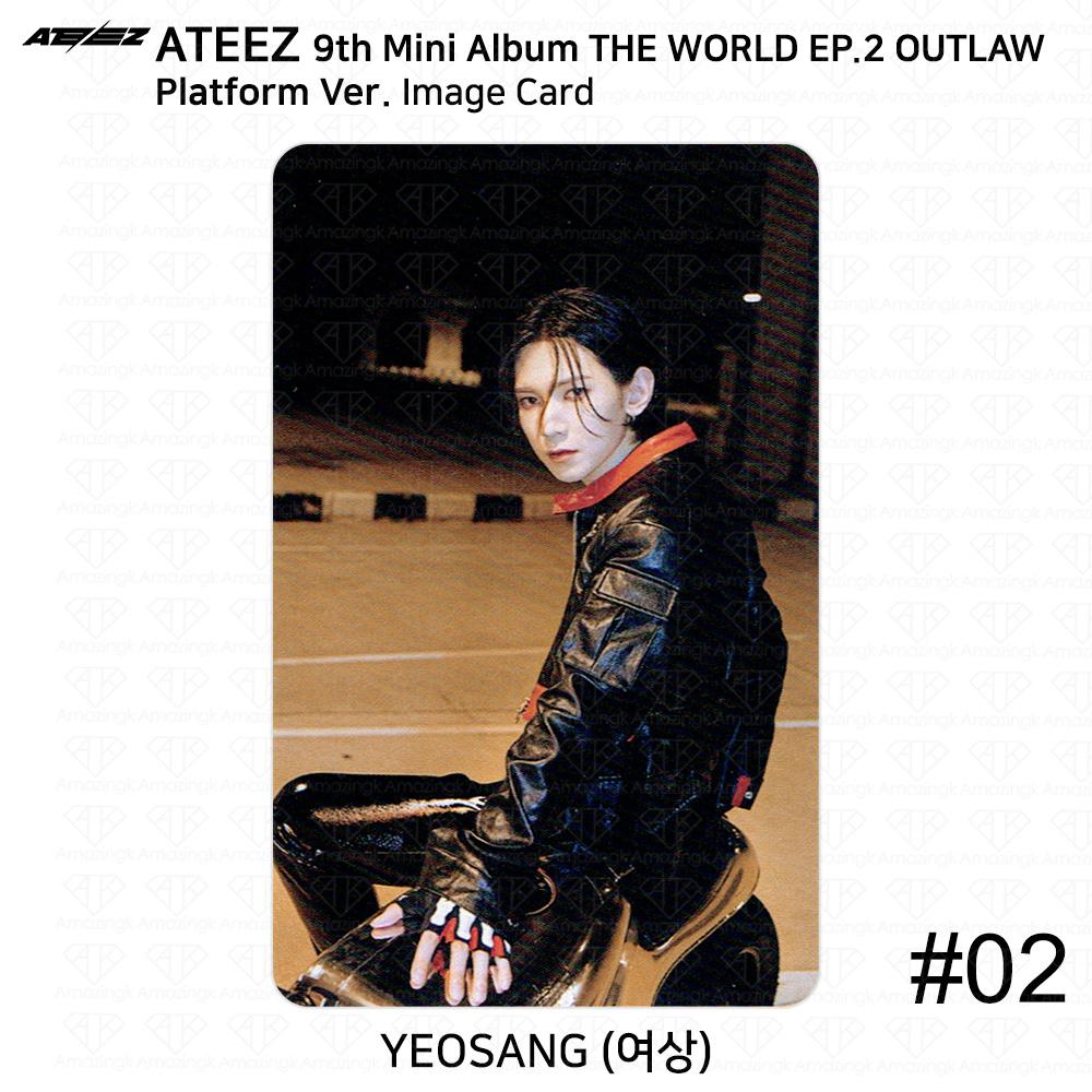 ATEEZ 9-й мини-альбом THE WORLD EP.2 OUTLAW Platform Ver QR Фотокарточка Изображение карты