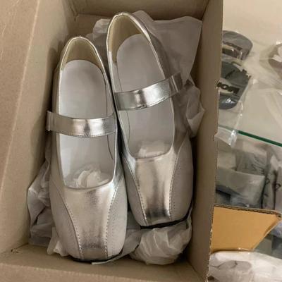 Второй волос! Женские туфли Мэри Джейн с квадратным носком и плоской подошвой, новая кожа, универсальные, на липучке, одинарные туфли