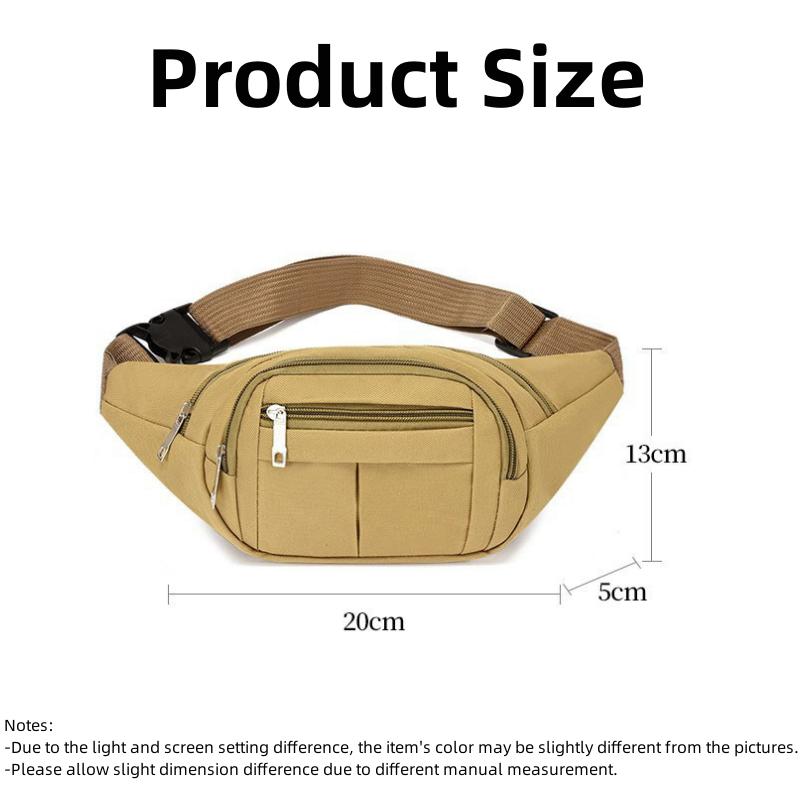 Waist Bag Multifunctional Large Capacity Water-resistant Cashier Business Bag Wear-resistant Outdoor Sports Cellphone Wallet