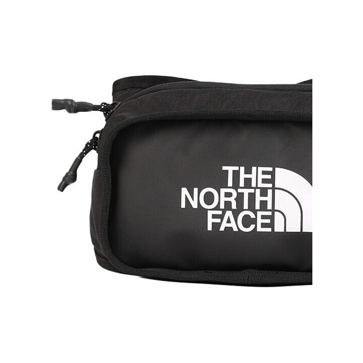 The North Face 3л базовая сумка через плечо с принтом логотипа, сумка на грудь, поясная сумка, уличная сумка, унисекс, черный 3KZX-KX7