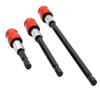 1 Hexagonal Handle Red Three Piece Set Quick Release Self-locking Extension Rod 60/100/150mm Screwdriver Head Extension Rod