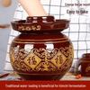 Традиционная сычуаньская глиняная банка для солений с крышкой