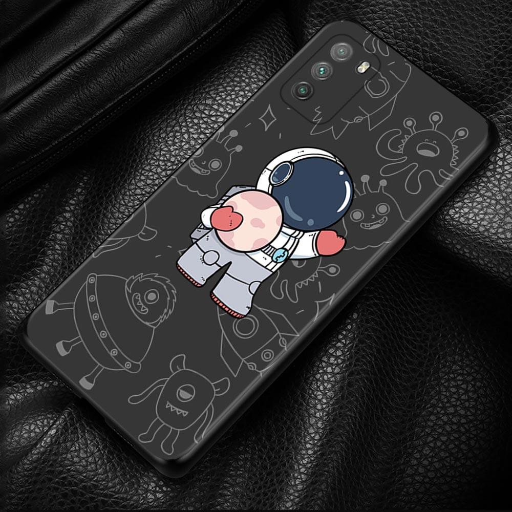 Милый чехол с астронавтом со звездой и планетой для Xiaomi POCO X3 M3 Pro X3 NFC X3 F3 GT F1, чехол для Mi Civi 11T 10T Pro 9T 11 Note 10 Lite