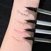Small Silver Tube Eyeliner Black Dark Brown Berry Red Color Liquid Eyeliner Liquid Lying Silkworm Shadow Pen Suitable for Novice