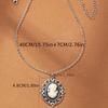Simple Personality Women's Head Pendant Necklace Resin Neck Jewelry For Her Women