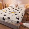 Thickened Fitted Sheet Plain Waterproof Matte Bedspread Four Season Simmons Dust Cover