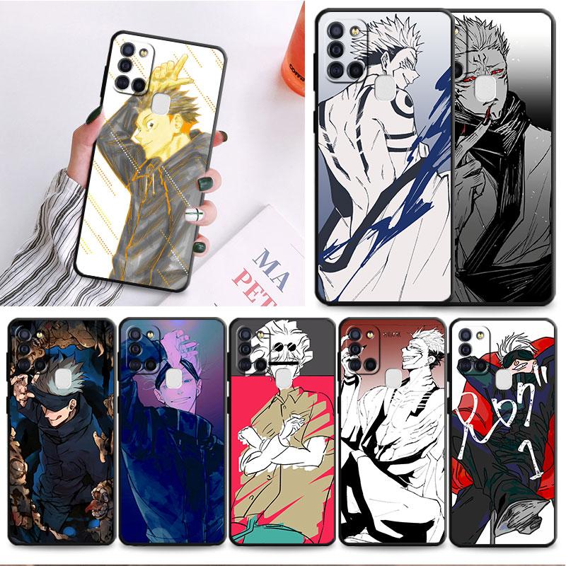 Чехол для Samsung Galaxy A03 Core A04 A03s A04s A40 A10 A70 A10s A50 A20e A02s A02 A01 Jujutsu Kaisen Gojo Satoru Wolf Cover