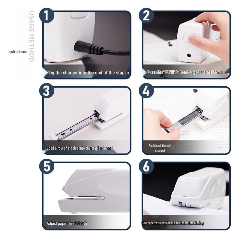 Deli Electric Automatic Stapler CN plug (adapter included)