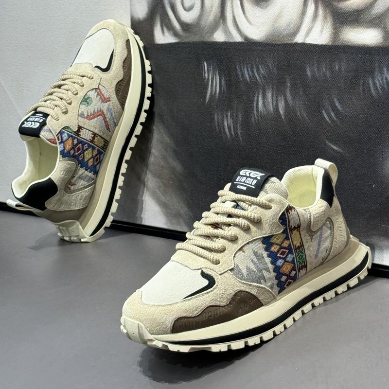 Мужская обувь Кроссовки на платформе Мягкая обувь для увеличения роста Модная уличная обувь для бега Роскошная мужская повседневная обувь на шнуровке Тенис