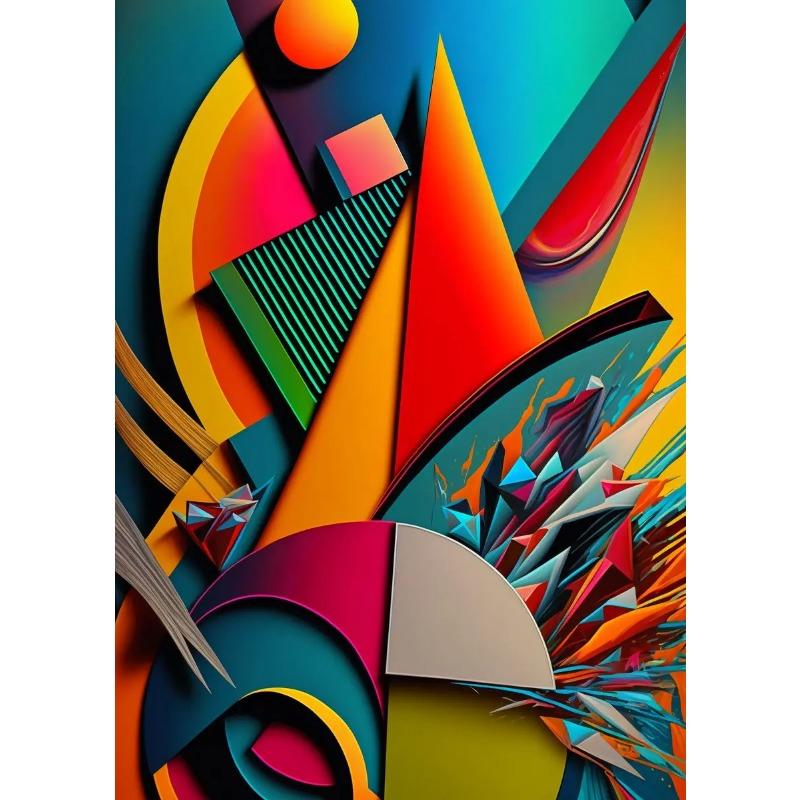 Nordic Abstract Geometric Canvas Prints Modern Aesthetic Wall Art for Living Room Gallery Decor