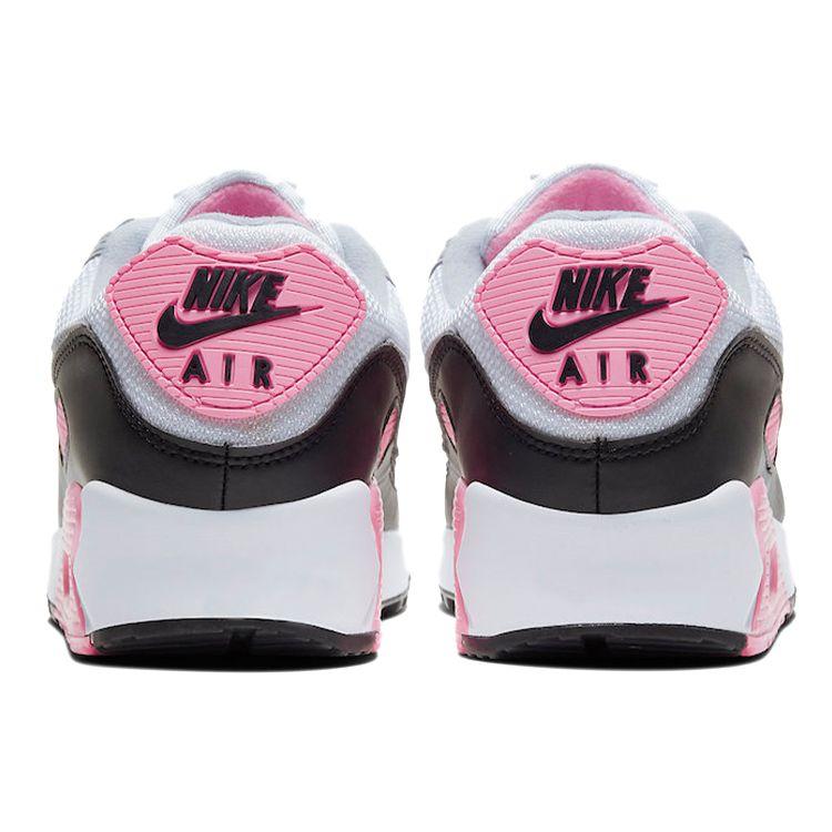Nike Air Max 90 Rose Pink Женские кроссовки Белые частицы-серые Светло-дымчатые-серые CD0490-102