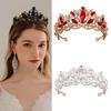 Princess Hair Tiara Crystal Crown Headwear for Women and Girls Wedding Rhinestone Queen Headdress Wedding Crown Props