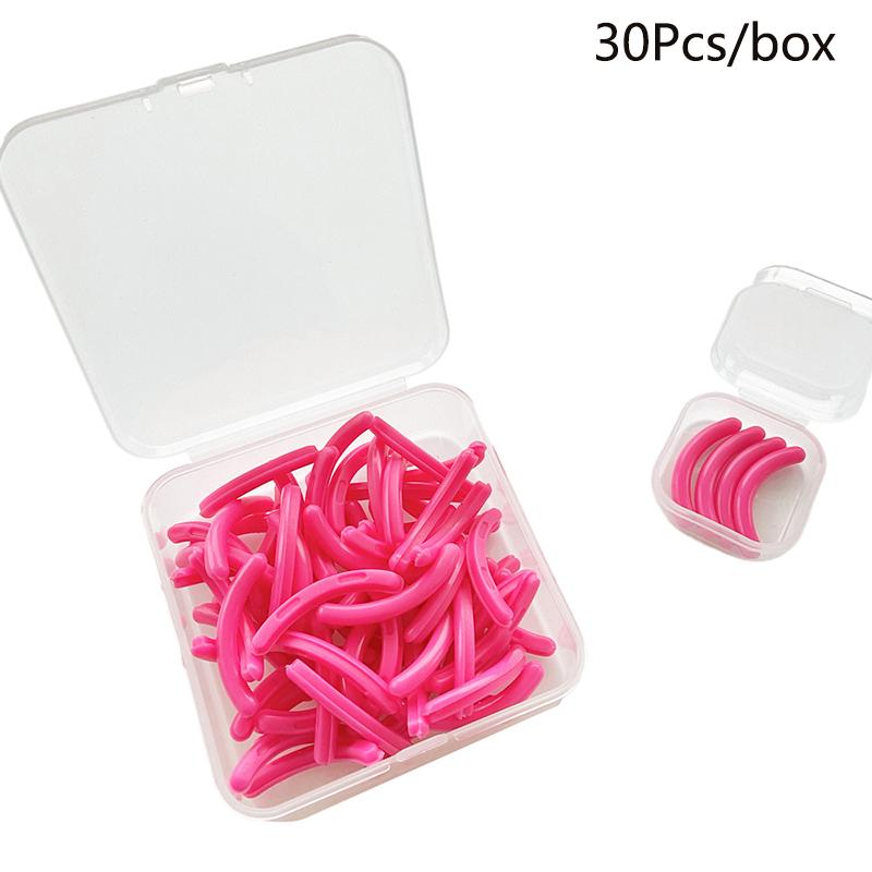 Цветной керлер для ресниц Заменить резину 30 шт./коробка Черный Белый Синий Эластичные сменные резиновые полоски для керлера для ресниц Аксессуары