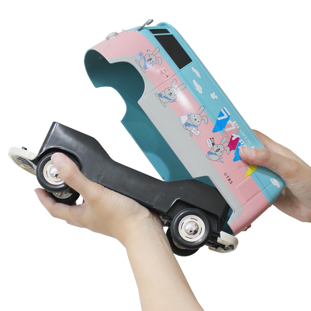 Декоративный держатель для салфеток в игровую комнату T1 Автобус Rappy с чашкой АБС-пластик CAMSHOP.JP Чехол, Держатель, Розовый,