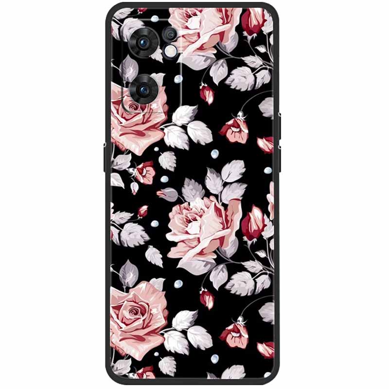 Чехол для Oppo Find X5 Lite Чехол-Кот Мягкий Силикон ТПУ Задние Чехлы для Oppo Find X5 Lite 5G Чехол CPH2371 Ударопрочный Coque Fundas