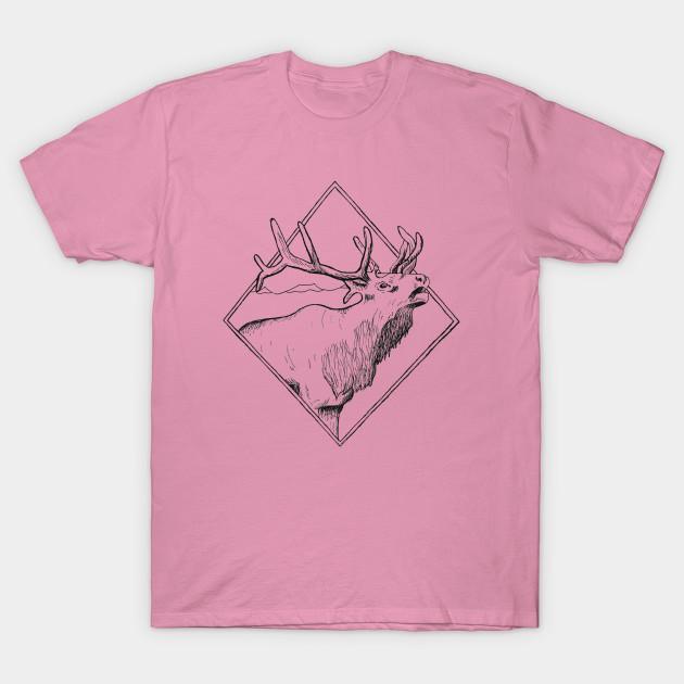 Футболка женская на открытом воздухе с принтом головы лося Harajuku Kawaii футболка летняя женская футболка с коротким рукавом топ футболка