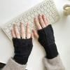 Soft Half Finger Gloves Warm Insulation Wrist Mittens  Winter Women's Wear Accessory