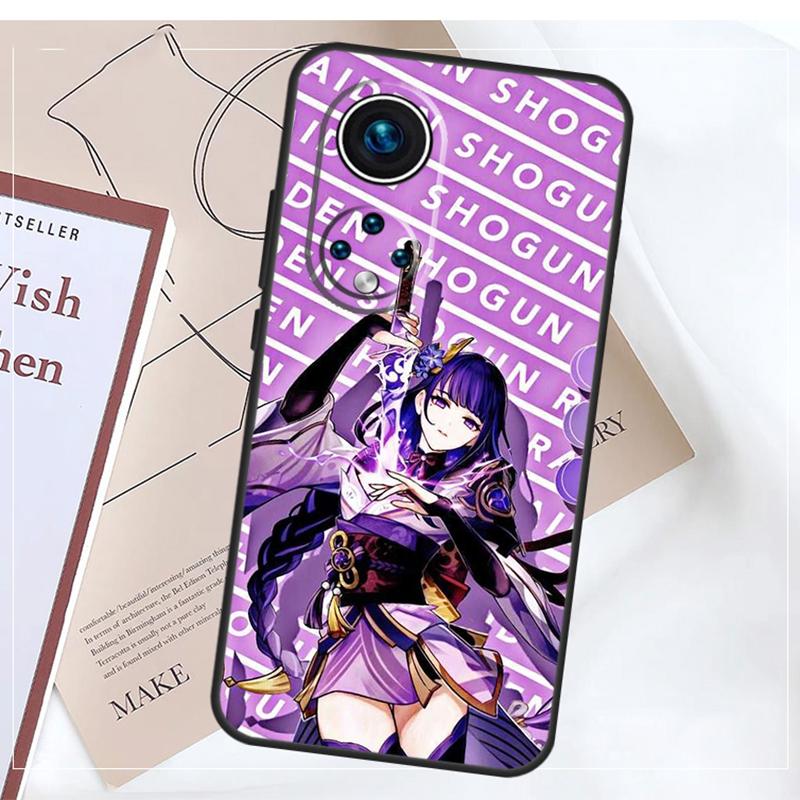 Genshin Impact Raiden Shogun Case For Honor Magic 8 7 5 6 Pro X9a X9b X9c X9d X8b X8c Win RT 50 70 90 200 400 Pro Cover