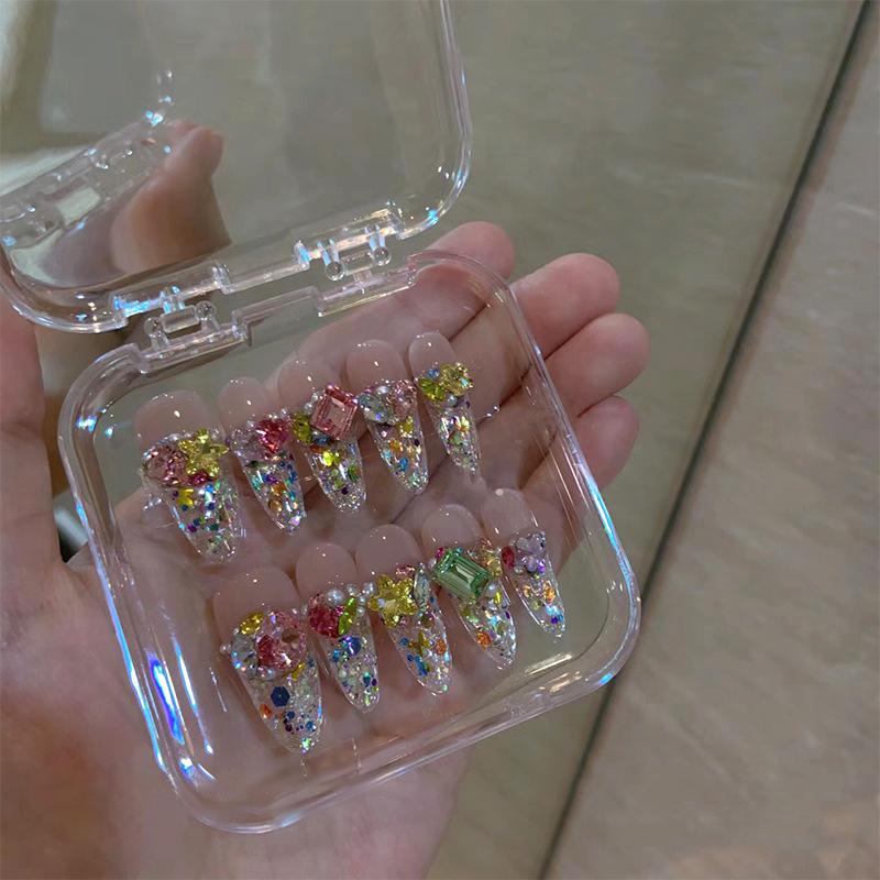 20 шт. Смешанные размеры Различная форма Ноготь 3D Стеклянные кристаллы Бриллианты Любовь Искажает Сердце Супер Блестящие Шармы Драгоценные камни Камни Д
