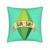 Двусторонняя наволочка для подушки The Sims 4 Plumbob - Декор комнаты ретро-геймера, Мягкий полиэстер с коротким ворсом