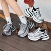 Silver Platform Dad Shoes Women's Early Autumn New Heightening Breathable Tide Fried Street Retro Casual Sports Shoes